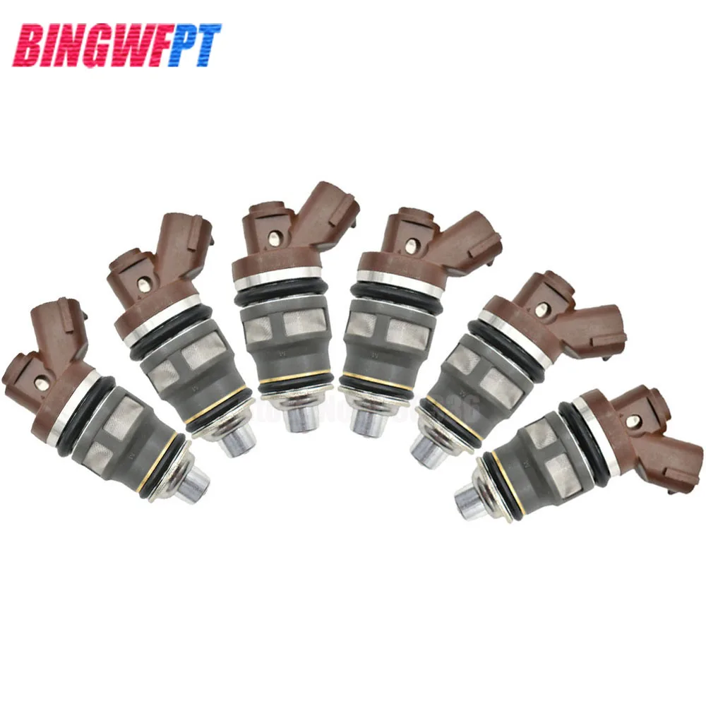 6Pcs Iniettori Di Carburante Per Toyota Supra 1Jz-Gte 2Jz-Gte F809W Mr2 Celica Supra Turbo Oem 1001-87092 100187092