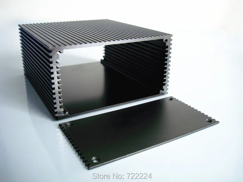 

4 pcs/lot112*58*135mm integrated aluminum box for electronic project outlet box housing DIY PCB shell power amplifer enclosure