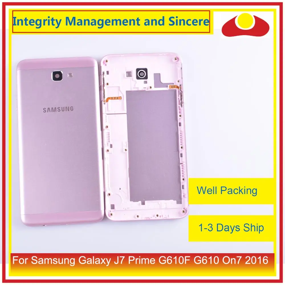 10 шт./лот для Samsung Galaxy J7 Prime G610F G610 On7 2016 корпус батарейный отсек задняя крышка