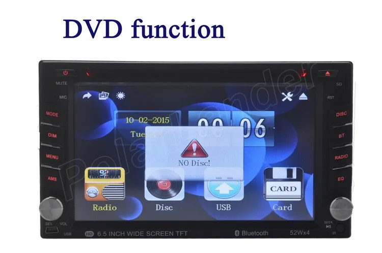 " Автомагнитола 2 Din зарубежный склад сенсорный экран стерео пульт дистанционного управления USB/SD/AUX DVD/CD плеер ручная Bluetooth быстрая