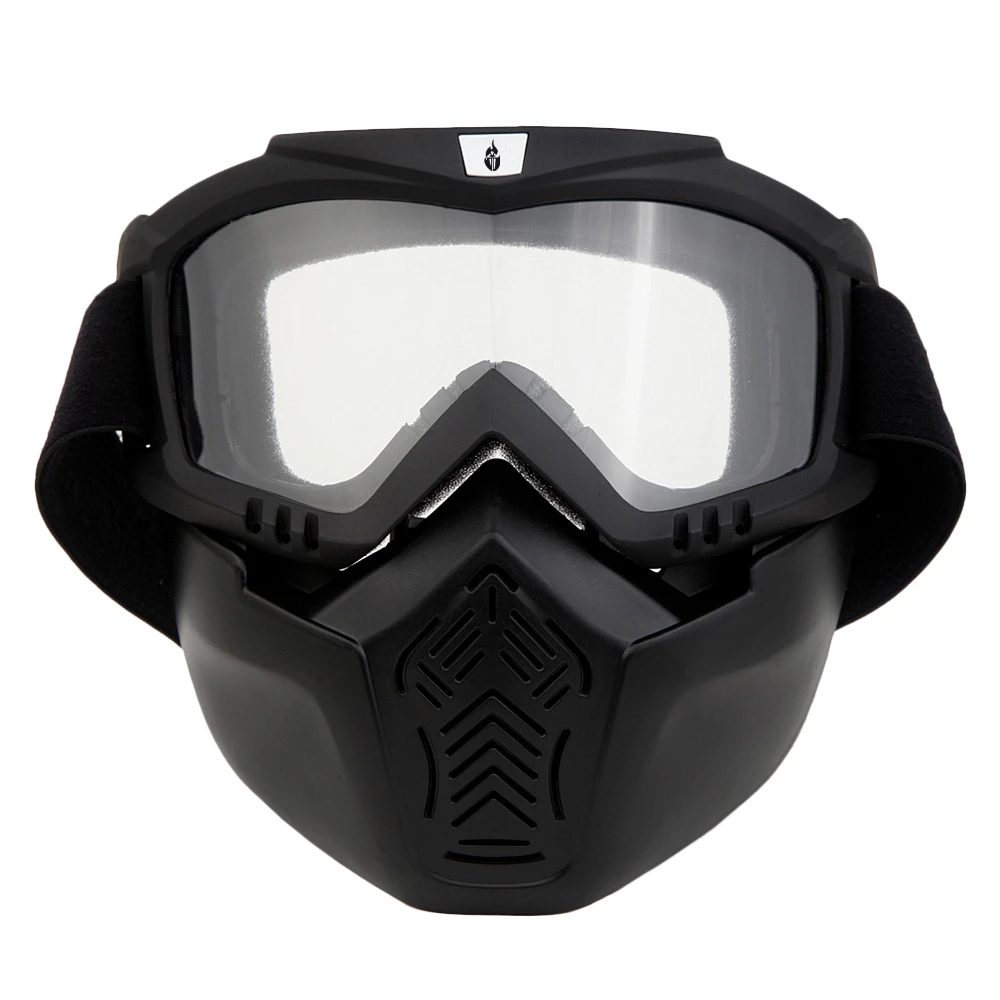 WOLFBIKE, Велоспорт очки страйкбол Пейнтбол Очки Лыжные Сноуборд мотоцикл шапка с защитой лица от ветра спорт на открытом воздухе пылезащитные очки - Цвет: Белый