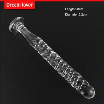 Free Shipping Pyrex Crystal Dildo, Glass Dildos, Crystal Penis, Anal Toys for Man and Women, Adult Crystal Sex Products 1