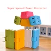 Plug Converter Socket Travel Portable Conversion Multi-use Converters Rotatable Socket Stackable Power Supply Household Charging ► Photo 3/6