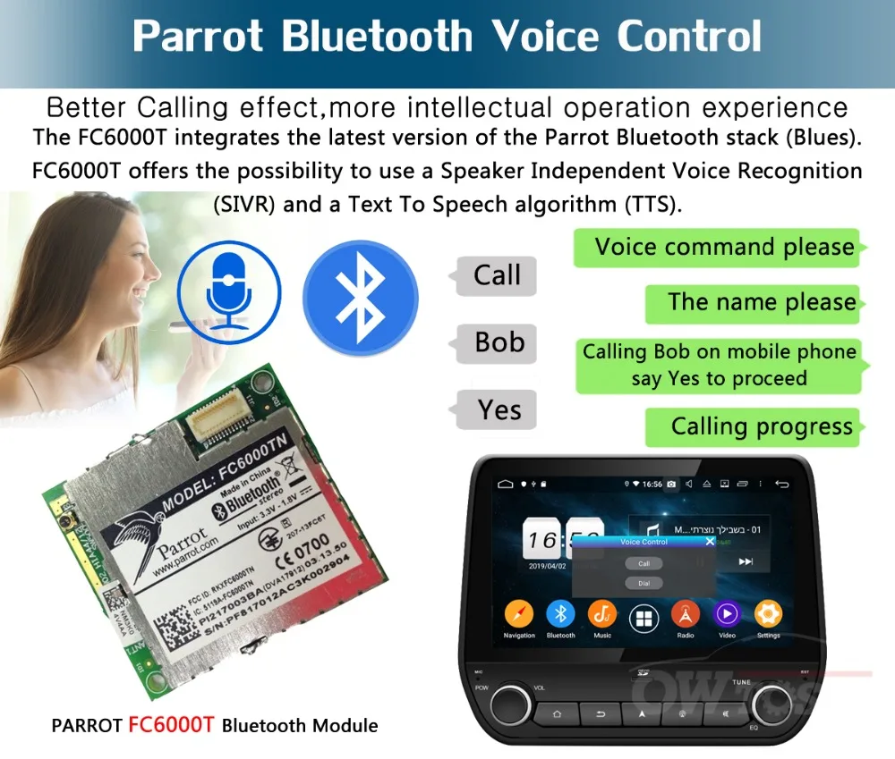 Clearance Android 9.0 8Core 9" IPS 4G RAM+64G ROM Car DVD Radio Player GPS For Ford Eco sport Fiesta 2017 2018 DSP CarPlay Parrot BT Adas 7