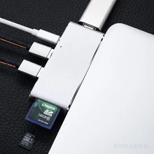 Тип-C многофункциональный конвертер USB-C двойной разъем usb алюминиевый HDMI Двойной Тип c концентратора Extender