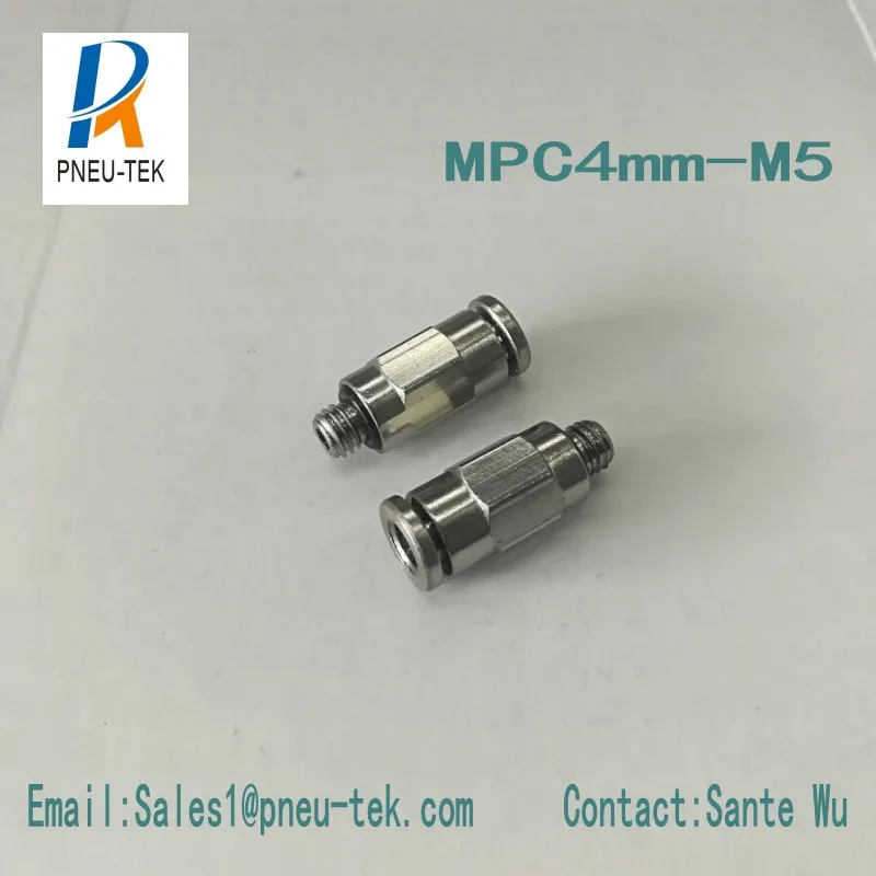 

MPC04-M5,Straight Male Adaptor Nickel Plated Brass Push In Fittings,one touch fittings,Pneumatic Fittings