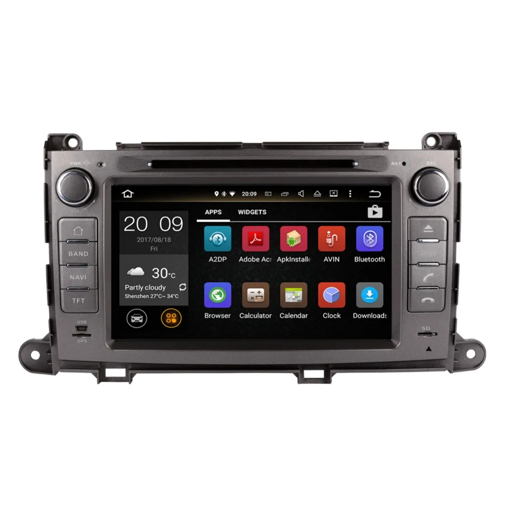 Perfect Android 7.1/8.0 Octa Core 4GB RAM Car Auto Radio Stereo Bluetooth For Toyota Sienna XL30 2013- Multimedia Player GPS Navigation 2