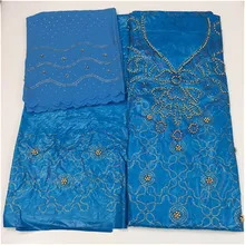 Африканский getzner красивые bazin ткань бисерный базин riche хлопковая парча в Гвинейском стиле 7 ярдов/лот Fen