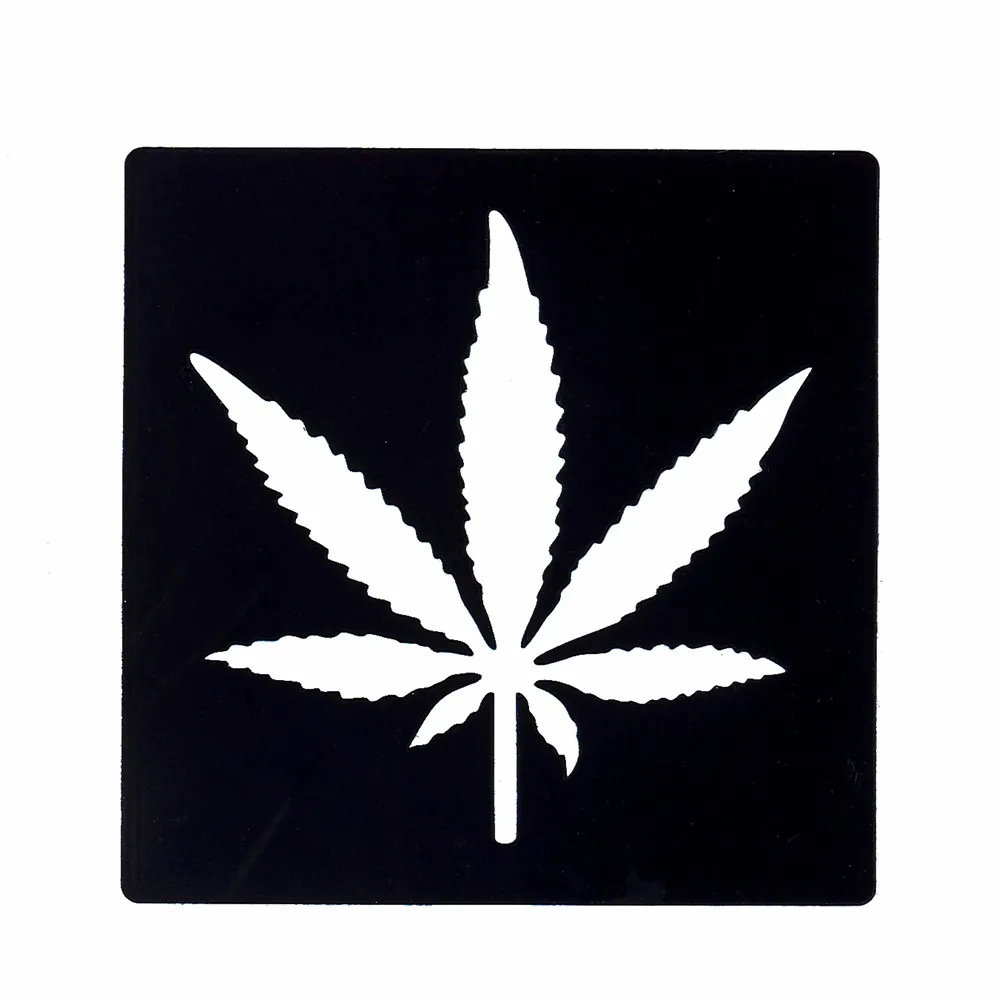 New 1pc Maple Leaf Small Henna Tattoo Stencil for Women DIY Body Art Painting Waterproof Henna Template Sticker Summer Style G60