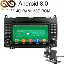 4G ram Android 8,0 автомобильный DVD для Mercedes Benz A-W169 B-W245 Viano Vito 2005-2011 Octa Core 32G радио gps плеер головное устройство