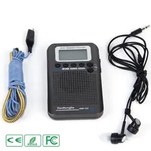 HRD-737 цифровой ЖК-дисплей полный диапазон радио портативный FM/AM/SW/CB/Air/VHF World Band стерео приемник радио с будильником