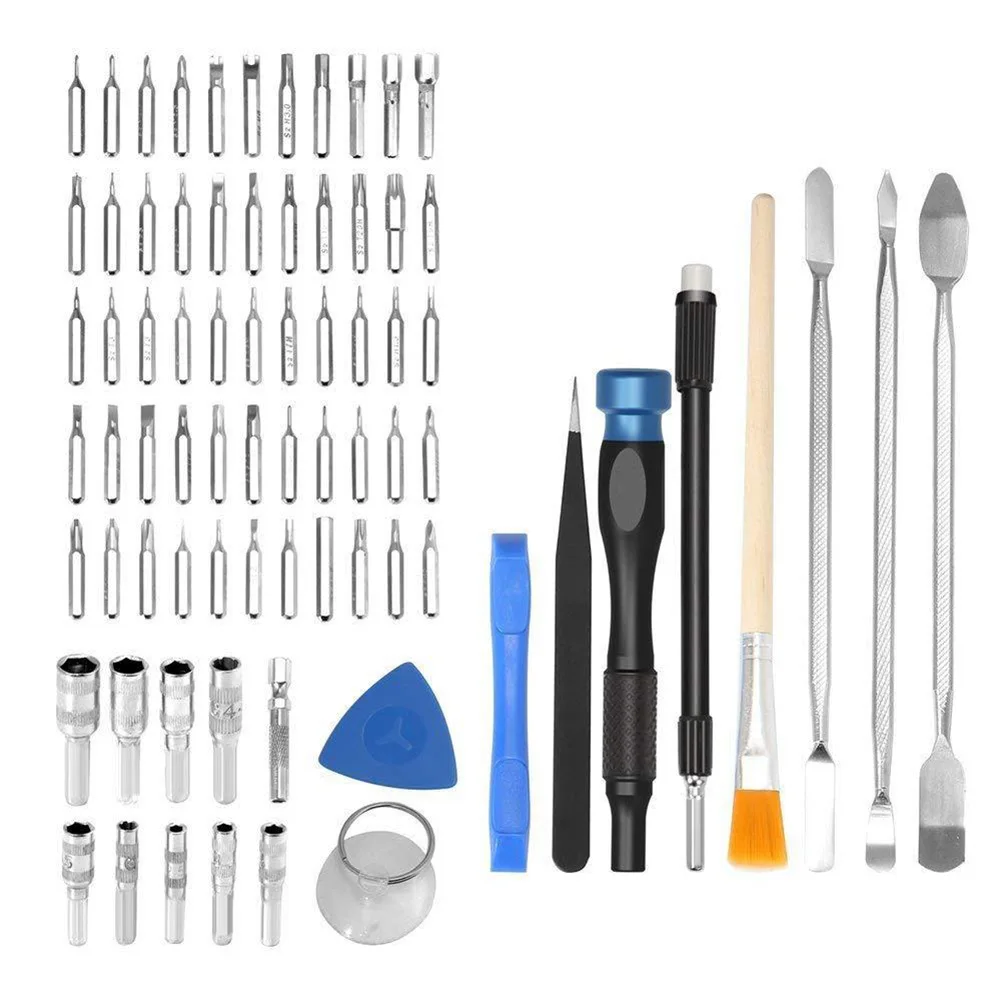 

Newly 76Pcs/Set Magnetic Screwdriver Kit Professional Repair Tools with Bag for Phone Game Console Tablet XSD88