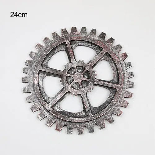 Silver 24cm Винтажный стиль, украшение на стену, настенная вешалка для гостиной, подвесная промышленная ветровая шестерня, настенная вешалка-украшение Orname - Цвет: Silver 24cm