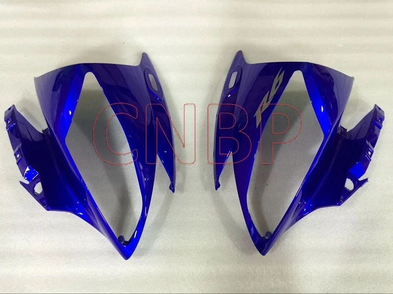 Abs обтекатель YZF600 R6 2006-2007 черно-голубые Обтекатели для YAMAHA YZFR6 2006 Пластиковые обтекатели YZF R6 2007 без краски