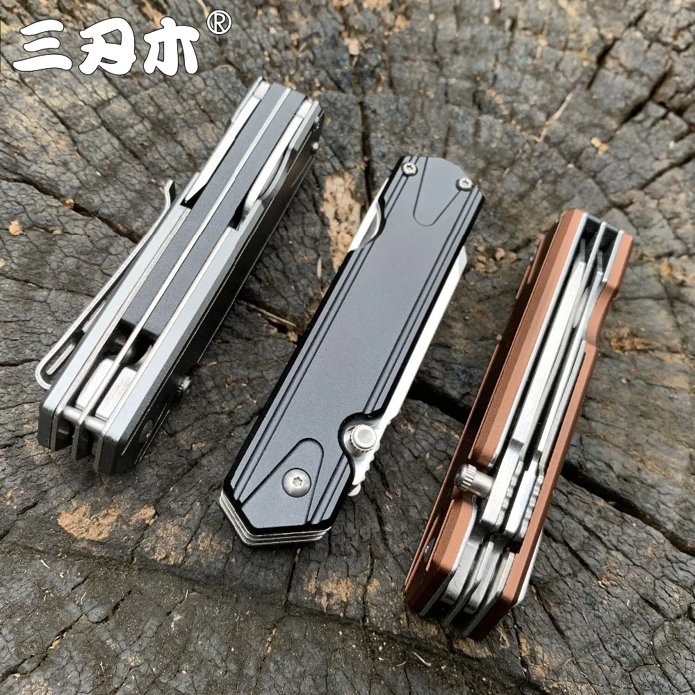 Sanrenmu 7117 карманный складной нож 12C27 из нержавеющей стали EDC выживание на природе