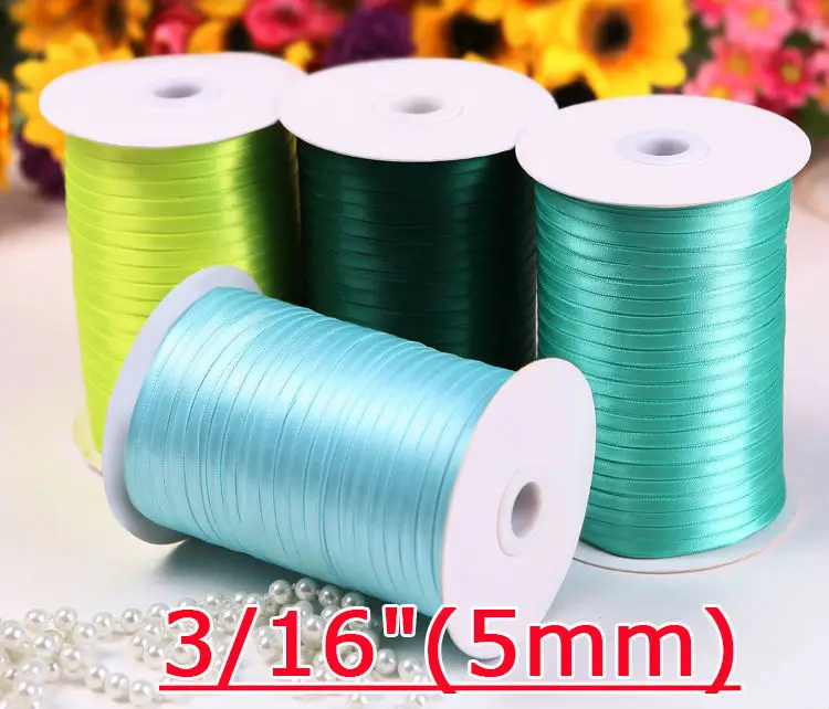 

[IuBuFiGo] 3/16"(5mm) Single Face Satin Ribbon DIY Ribbon 300yard/lot Free shipping