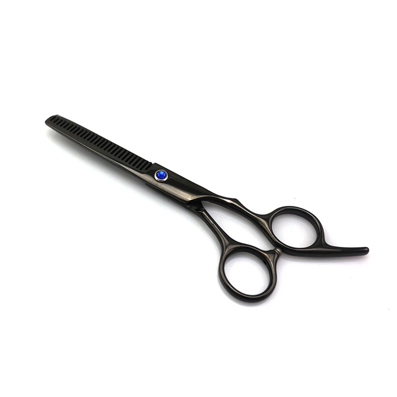 Sharonds black 6 inch salon professional hairdressing scissors set Japan imported cutting shears thinning scissors Barber tools  (7)