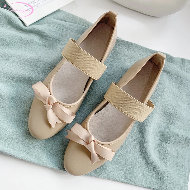 

Party genuine leather women shoes round toe cowhide pump woman fashion slip-on silk bowknot low heels thick with women's shoes