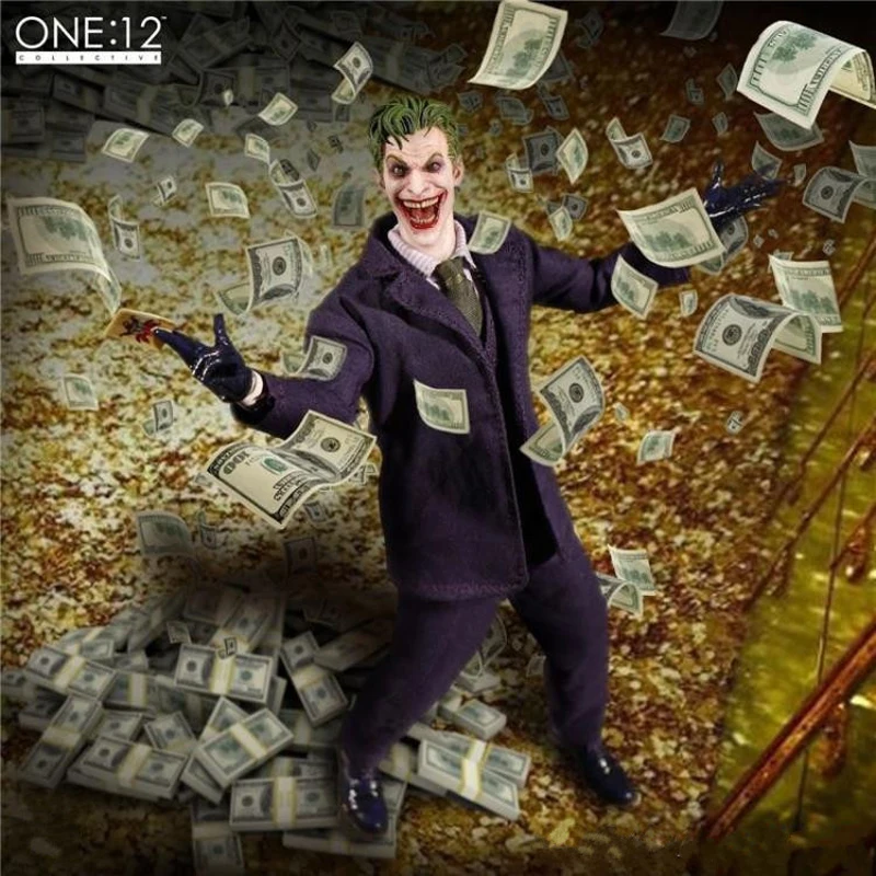 MEZCO Джокер Бэтмен рисунок один: 12 DC Comics Темный рыцарь фигурку модель игрушки куклы