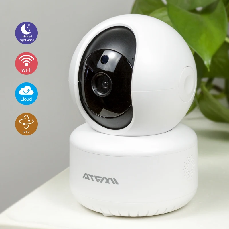 ATFMI HD720P облачная Беспроводная ip камера с ночным видением двухстороннее аудио