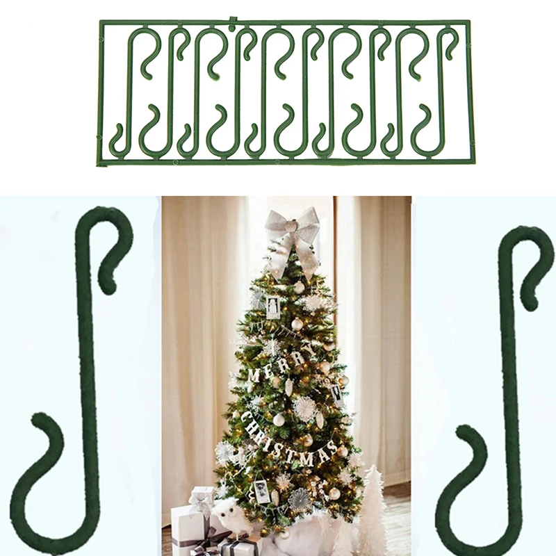 MENGXIANG 10pcs/lot Plastic Christmas Tree Green MENGXIANG 10pcs/lot Plastic Christmas Tree Green