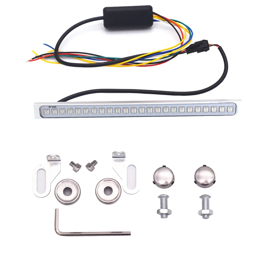 190 мм 5050 24 SMD СВЕТОДИОДНЫЙ цветной номерной знак сигнальные огни для ходового