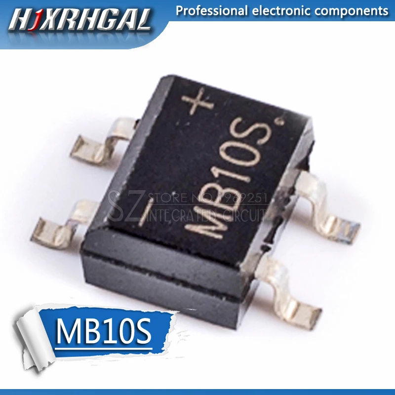 

50PCS MB10S SOP-4 1000V 0.5A bridge rectifier new and original IC Hot Products