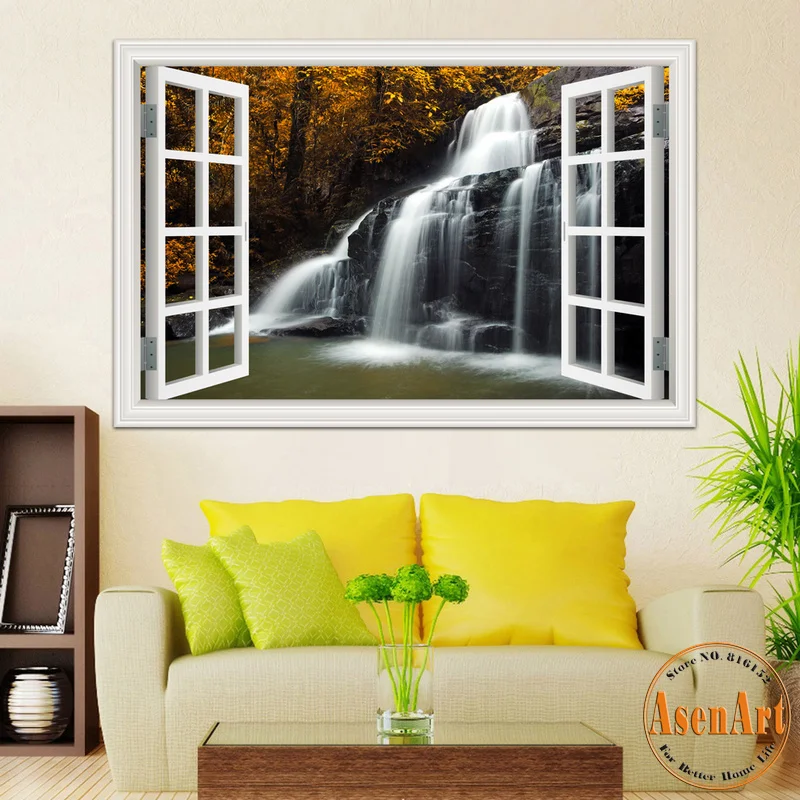 Aliexpress.com : Buy Nature Landscape Decal Waterfall 