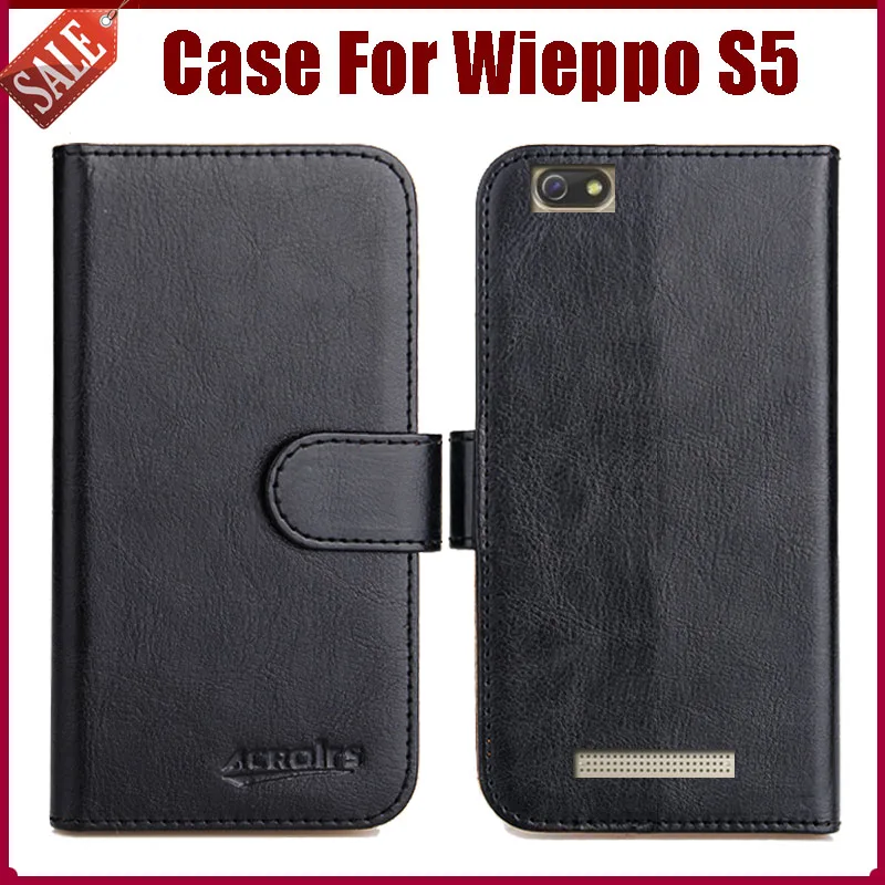 

Hot Sale! Wieppo S5 Case New Arrival 6 Colors High Quality Flip Leather Protective Cover For Wieppo S5 Case Phone Bag