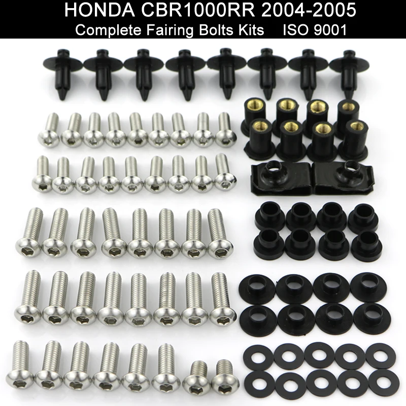 For Honda CBR 1000 RR 2006 06 07 Complete Full Fairing Bolt Kit Orange GA 