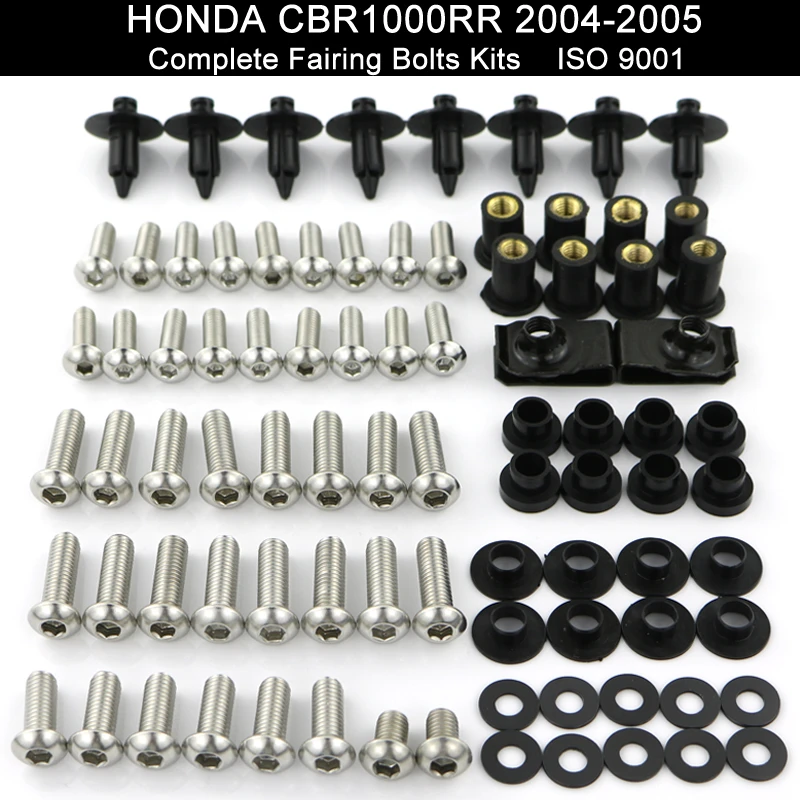 CNC Alloy Anodized Fairing Bolts Kit Clips For Honda CBR1000RR CBR 1000RR 06-07 CNC Alloy Anodized Fairing Bolts Kit Clips For Honda CBR1000RR CBR 1000RR 06-07
