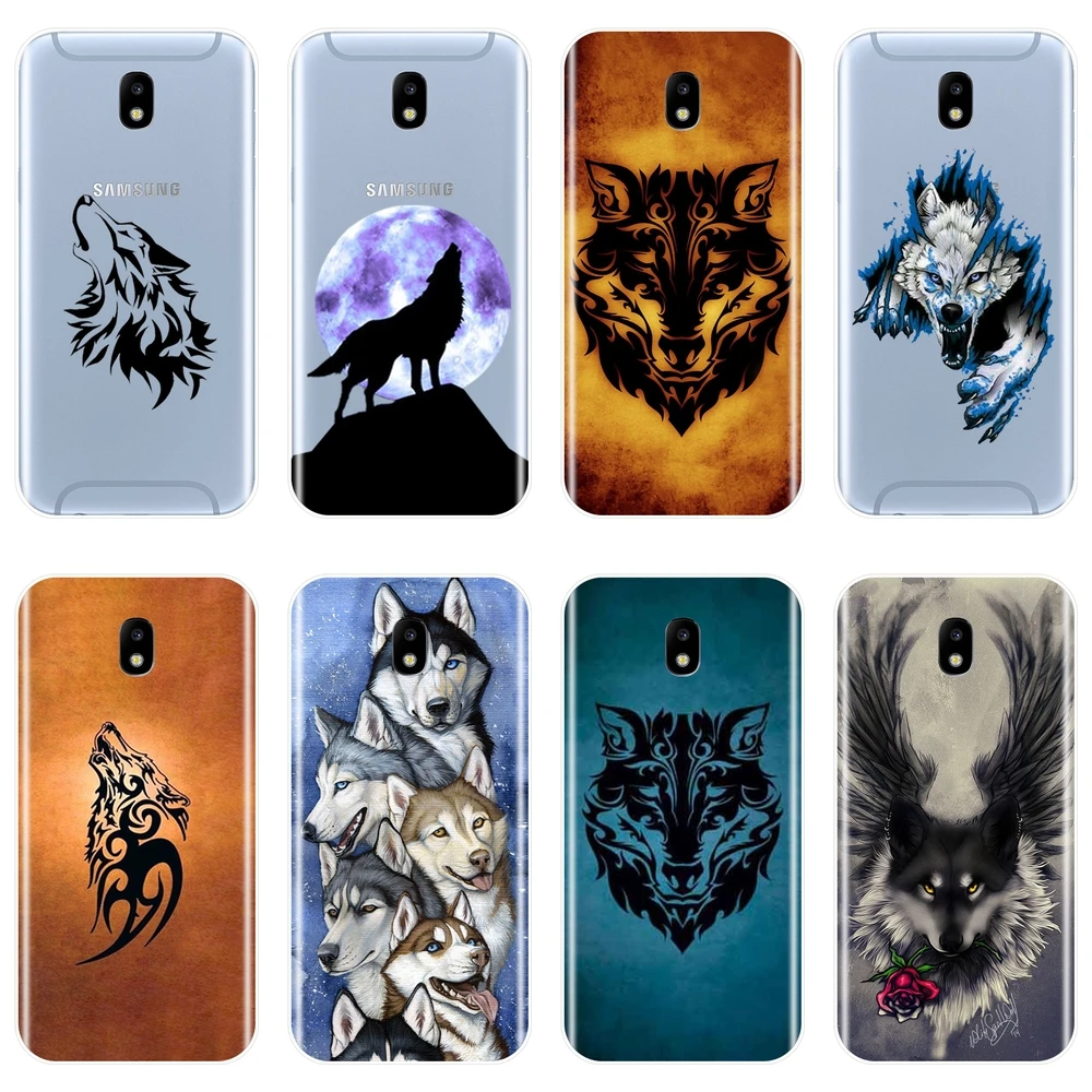 

Cool Wolf Animal Men Phone Case Silicone For Samsung Galaxy J2 J5 J7 Prime J3 J5 J7 2015 2016 2017 J4 J6 J8 Plus Soft Back Cover