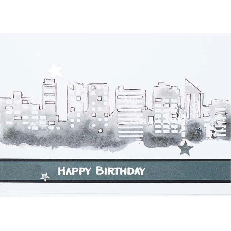 

City Weather Scenescape Stencils For DIY Scrapbooking Album Paper Cards Crafts Fun Plastic Templates Christmas Decor 2018 New