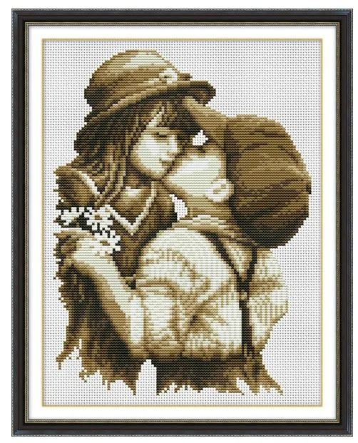 Needlework,Love Kiss, Counted Cross Stitch 11CT Cross Stitch Sets