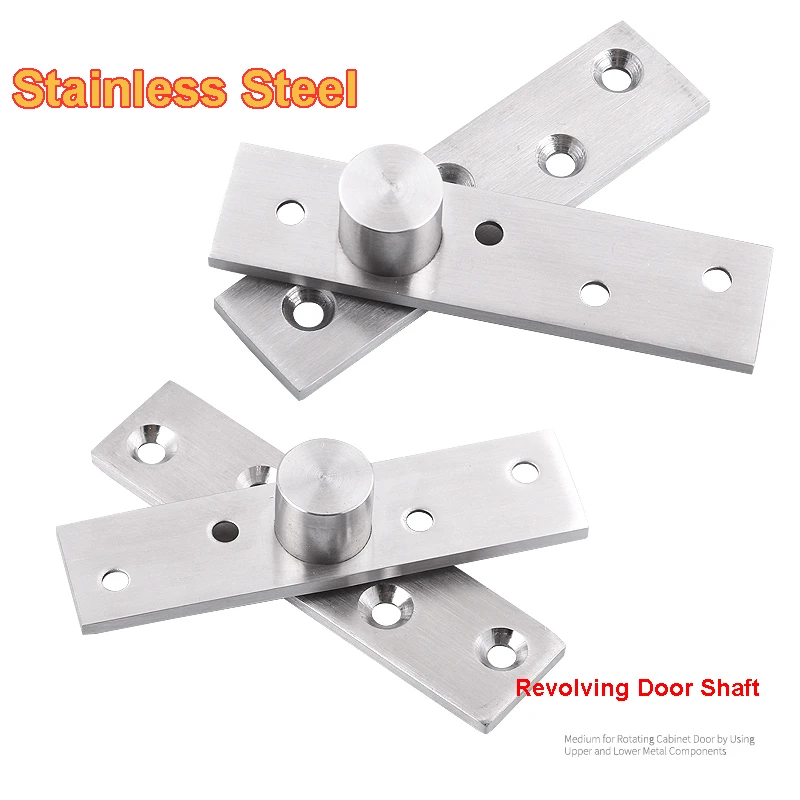 Bisagra Invisible de inoxidable para muebles, bisagra oculta con eje de 360 grados, gruesa, para puertas de madera, 1 unidad|Rodillos de puertas| AliExpress