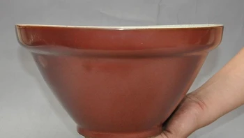 

10" mark Marked old china chinese Porcelain Statue Bowl Cup