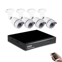 Тонтон 8CH 1080 P 5 в 1 DVR CCTV Системы 2.0MP ИК Ночное видение Крытый открытый безопасности Камера видео комплект видеонаблюдения Видео Выход