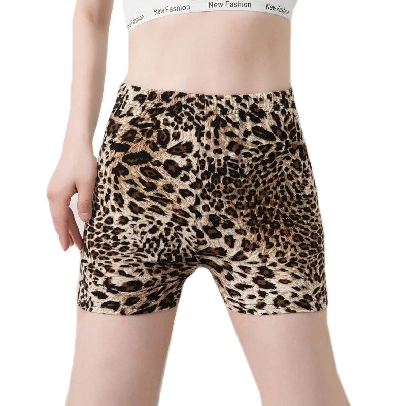 NDUCJSI летние пляжные леопардовые сексуальные шорты летние женские спортивные шорты с принтом для фитнеса Популярные черные белые шорты с эластичной резинкой на талии