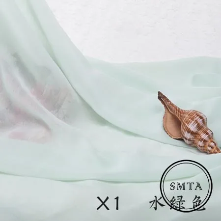 1*1,5 метр шифоновая ткань свадебная ткань подкладки для одежды юбка вечерние декораторы жоржета тюль платье Материал D20 - Цвет: yy228