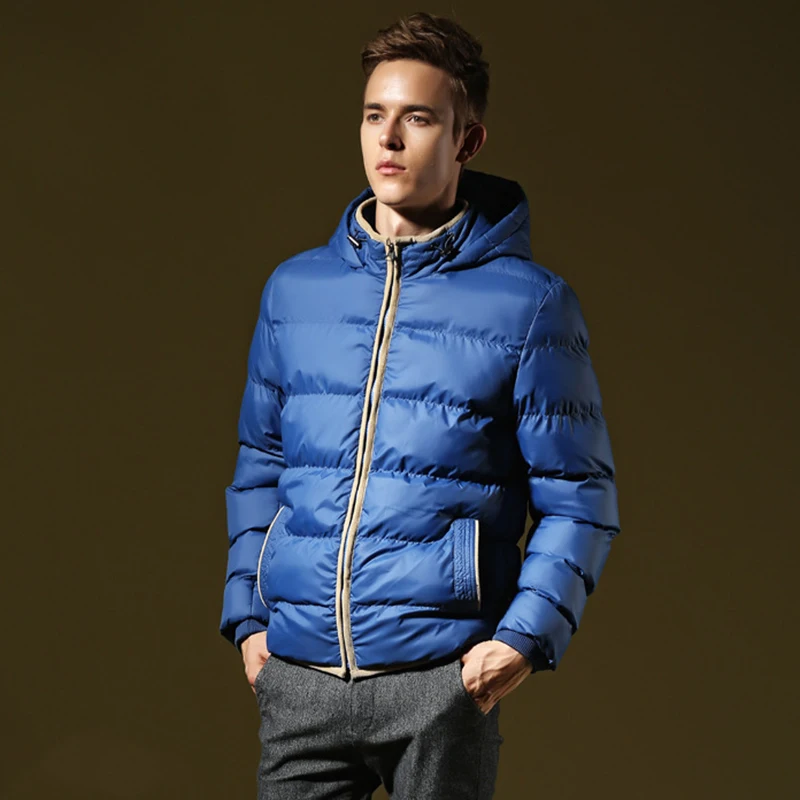 2016 New Style Cotton font b Coats b font Winter Jacket Men Solid Casual Fahion Long