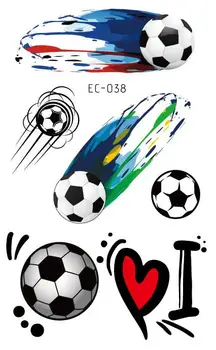 

Waterproof Temporary Tatoo Sticker Fake Tattoo Soccer Football Tatouage Flash Tatto Tattoos Stickers For Men Girl Women Kids