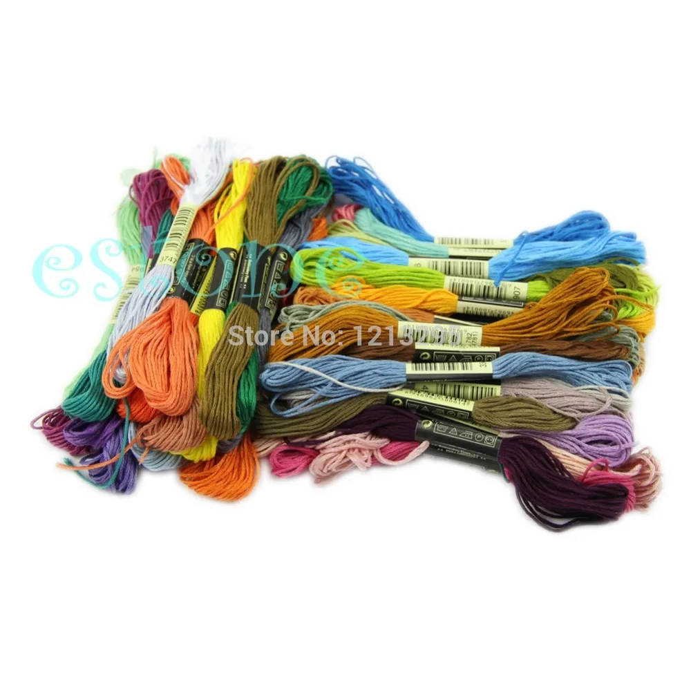 Y102 50pcs Anchor Cross Stitch Cotton Embroidery Thread Floss Sewing