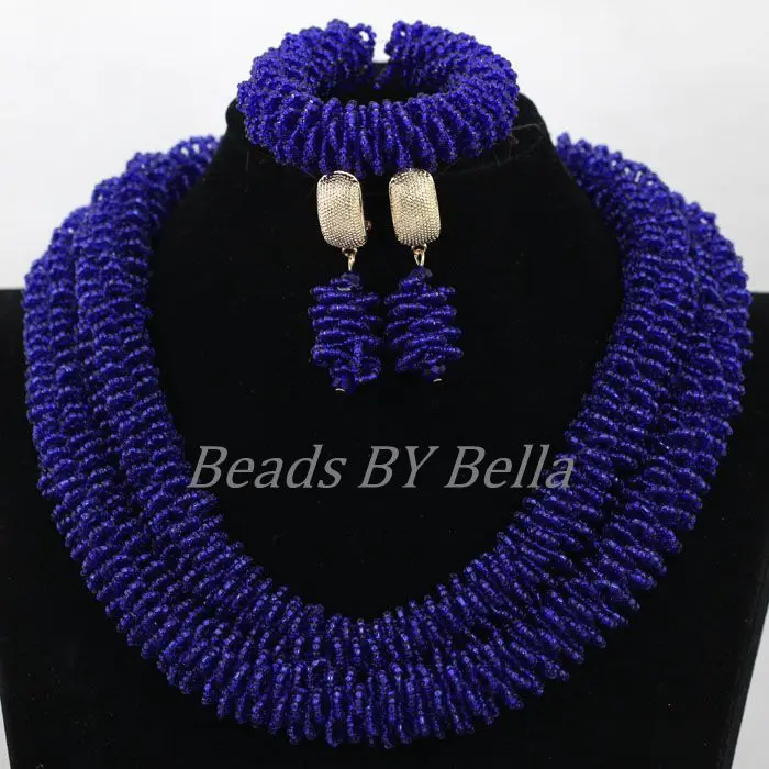 2017 latest design african jewelry sets blue seed beads costume wedding ideas indian necklace jewelry set - Necklace Design Ideas 2017 latest design african jewelry sets blue seed beads costume wedding ideas indian necklace jewelry set - Necklace Design Ideas