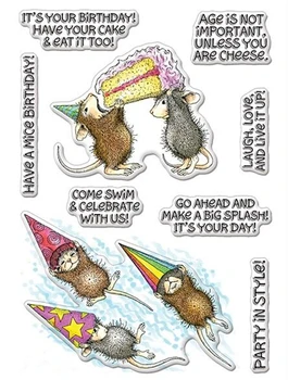 

Cartoon mouse Clear Stamp for Scrapbooking Transparent Silicone Rubber DIY Photo Album Decor 8811