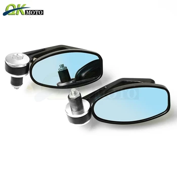 

Universal Motorcycles Rearview Mirrors Motor Grip Ends Mirrors For ducati MH 900e Monster 600 Dark 600 City 696 750 City Dark