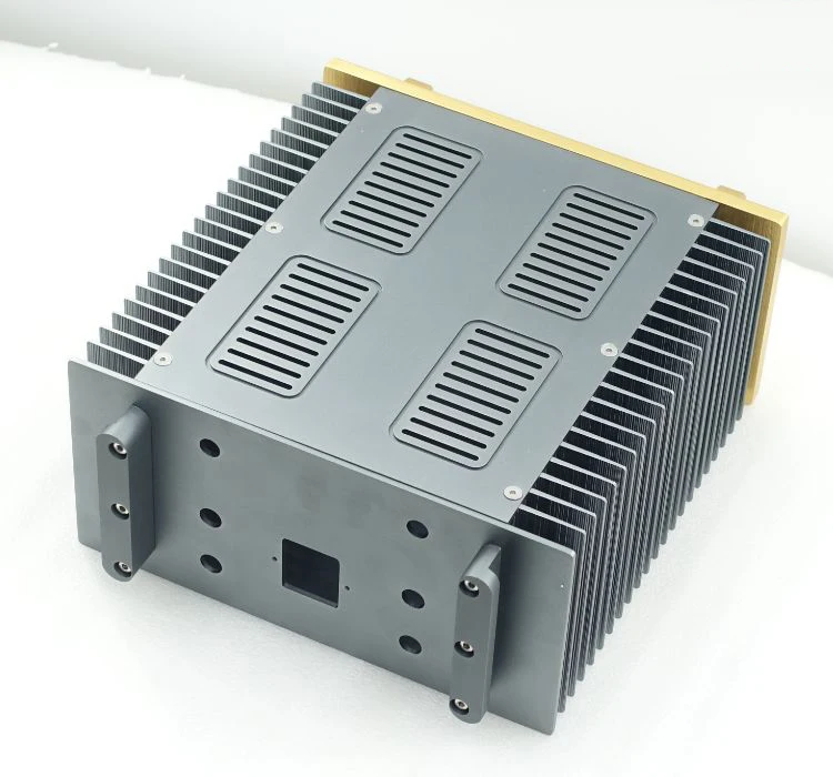 BZ-15 CNC все алюминиевые шасси Чехол Коробка для DIY аудио усилитель мощности 240*120*258 мм