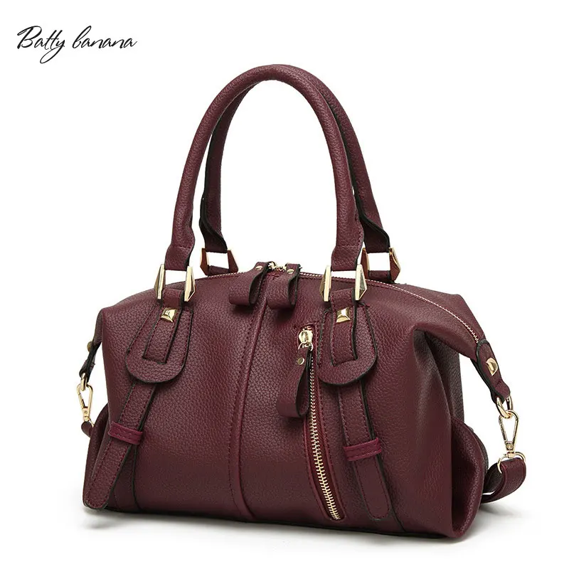 

BATTY BANANA Casual Totes Solid Women Handbags Ladies Boston Crossbody Bag Large Capacity Tote Bags For Women Shoulder Bags