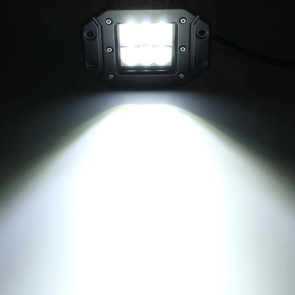 2 шт. 4 "Led Pods заподлицо 18 Вт Светодиодный светильник СИД управляя потока