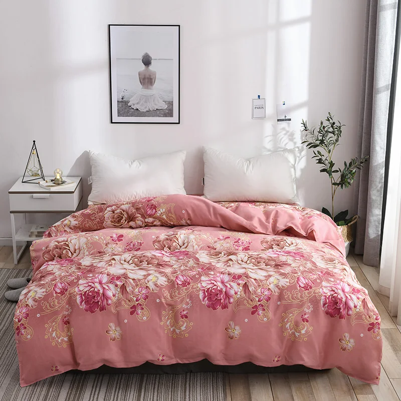 

1 Piece Duvet Cover With Zipper Polyester Fiber Cotton Quilt Or Comforter Or Blanket Case Pastoral Printing