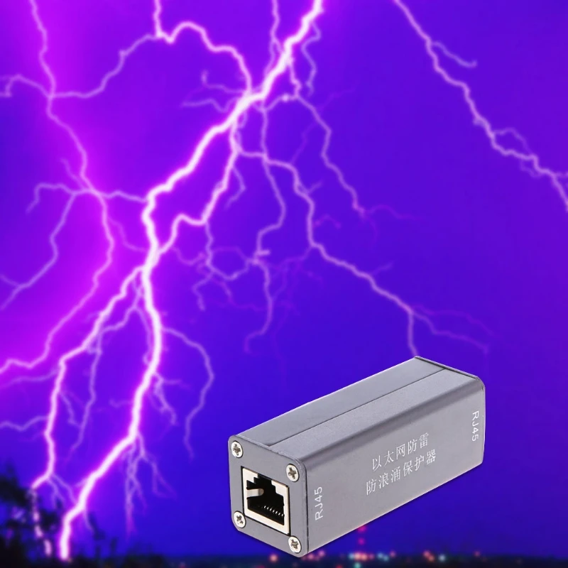 Сетевая карта Ethernet RJ45 Стабилизатор напряжения Thunder перенапряжения устройство защиты